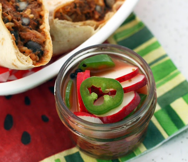 Fast-Pickled Radish and Jalapeño Slices