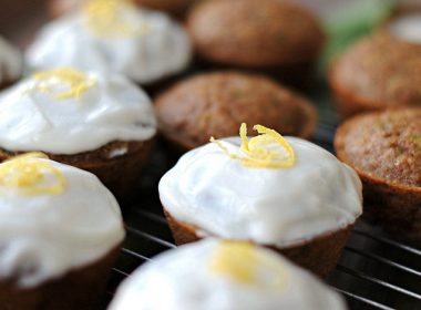 Zucchini Cupcakes with Greek Yogurt Frosting